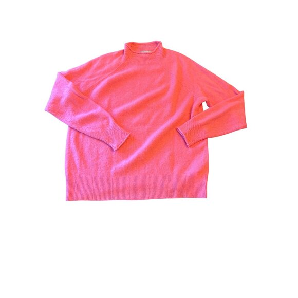 J.Crew Womens Pink Turtleneck Sweater S Wool Alpaca Poly Blend - Picture 1 of 5